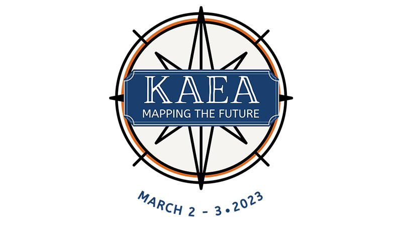 KAEA 2023 Logo - Mapping the Future - March 2- 3, 2023